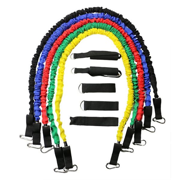 

resistance bands latex crossfit training muscle exercise yoga tubes pull rope,rubber expander elastic fitness with bag -40