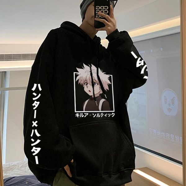 

men's hoodies & sweatshirts anime x hoodie men women long sleeve pullover autumn winter warm women's clothes cosplay costume, Black