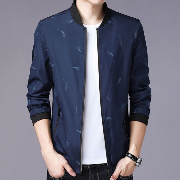 

and spring autumn thin coat men's casual printed jacket middle aged baseball, Black;brown