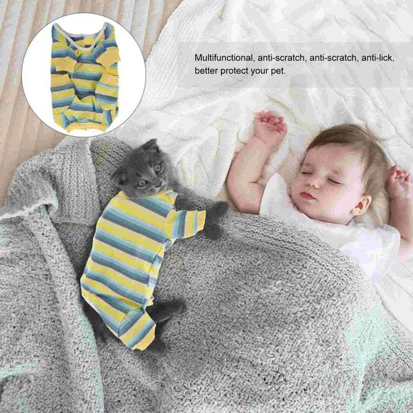 

cat costumes pet dog recovery suit breathable abdominal wounds skin protector