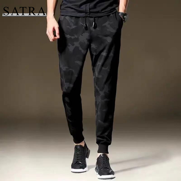 

arrival cotton camouflage haren pants men,men's fashion elasticity sport trousers men's, Black