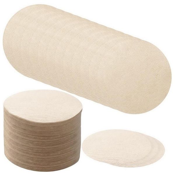 

coffee filters 600pcs replacement paper filters, round maker disposable for aerobie aeropress and espresso makers