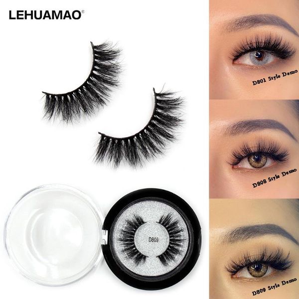 

makeup eyelashes 3d mink lashes fluffy soft wispy volume natural long cross false eye reusable