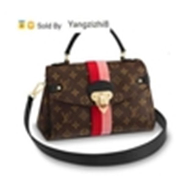 

yangzizhi8 m43866 bb georges 2018 new women fashion shows shoulder bags totes handbags handles cross body messenger bags, Black;red