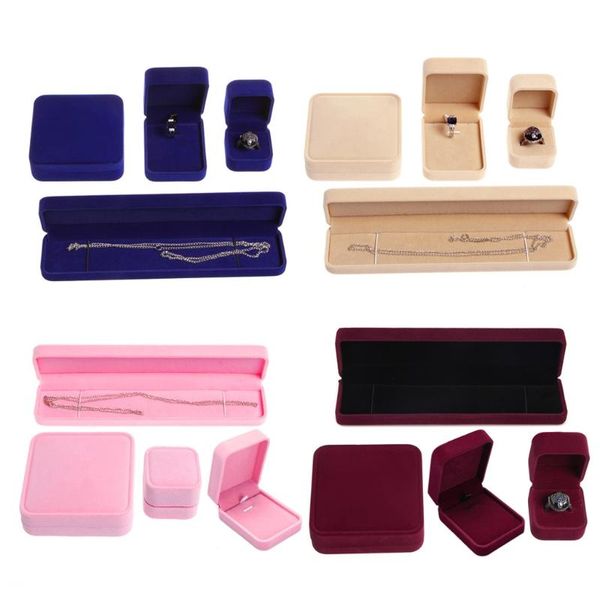 

jewelry pouches, bags 50lc 1pc necklace storage box organizer display case, Pink;blue