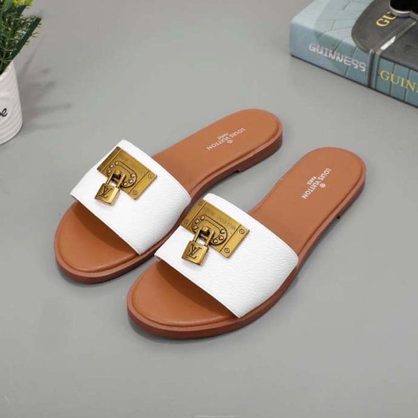 

classics sandals fashion designer slippers slides floral brocade gear bottoms flip flops women shoes striped beach causal slipper bagandshoe, Black