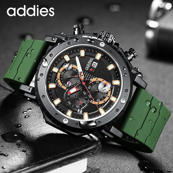 

wristwatches mens military sports watches for men silicone strap quartz men's watch date wristwatch waterproof 50m reloj hombre, Slivery;brown