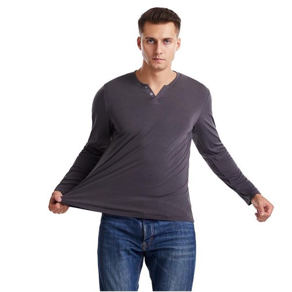 

men's t-shirts v-neck fitness running long-sleeved t-shirt plus size fall winter stretch quick-drying bottoming shirt, White;black