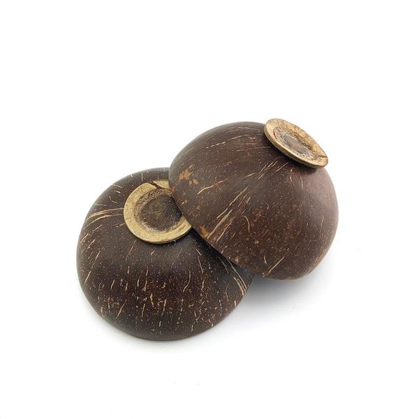 

zero waste natural eco-friendly coconut bowl fruit salad snack soup storage wooden decoration accesso bowls