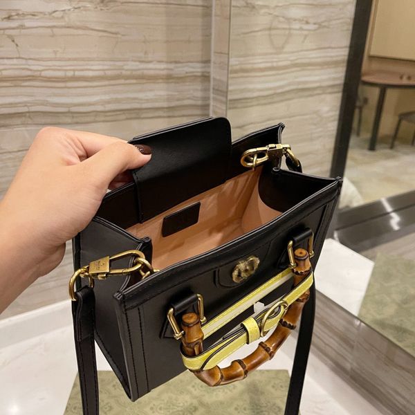 

luxury handbags and storage bags 2021 woman new g bamboo leather handbag
