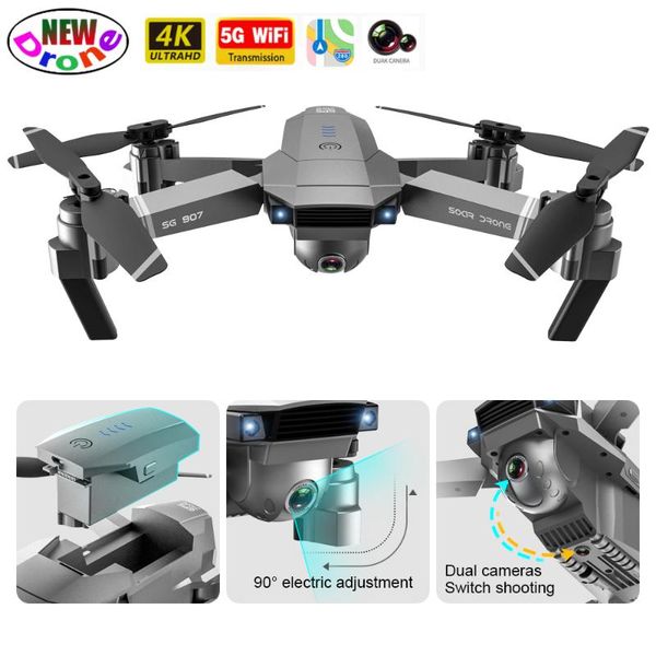

drone 4k professional rc quadcopter with camera dron 1080p helicopte height hold drones wifi fpv gps 5g plane toys for boy