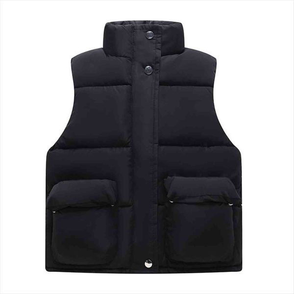 

baby boys girls warm outerwear waistcoat solid children sleeveless jacket thicken girl winter 1 piece kids clothes, Camo