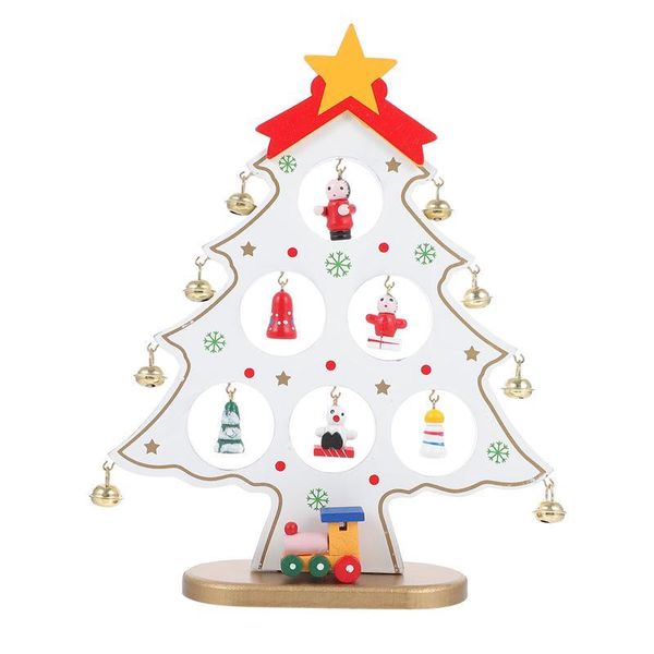 

christmas decorations mini wooden tree decor home tablescene decoration xmas party