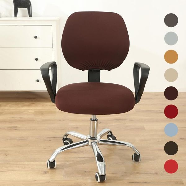 

elastic stretch office chair covers for housse de chaise mariage spandex computer slipcovers seat protector universal size