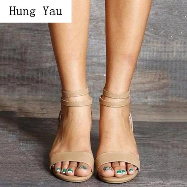 

dress shoes woman sandals 2021 summer fashion wedges pumps high heels buckle strap zip peep toe gladiator women plus size 34-43, Black