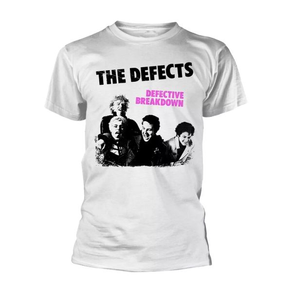 

the defects defective breakdown licensed men t-shirt, White;black