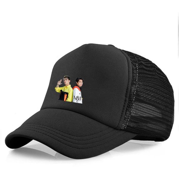 

star perimeter breathable mesh baseball cap mewgulf brightwin offgun printed sunshade, Black;white