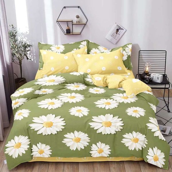 

four piece cotton bedding, four sheet, fitted sheet and bedding
