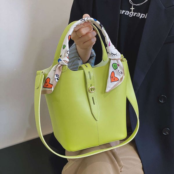 

french bucket bag 2021 fashion child mother tote simple leisure one shoulder cross arm women's