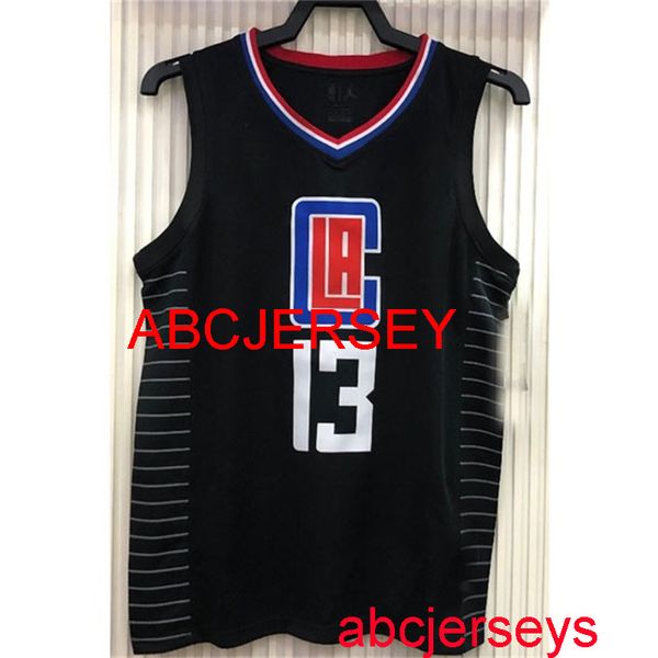 

men's 13# george 2021 black basketball jersey s- vest