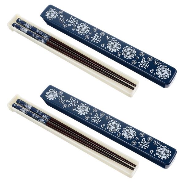 

chopsticks 2pcs portable cutlery boxes spoon fashion storage