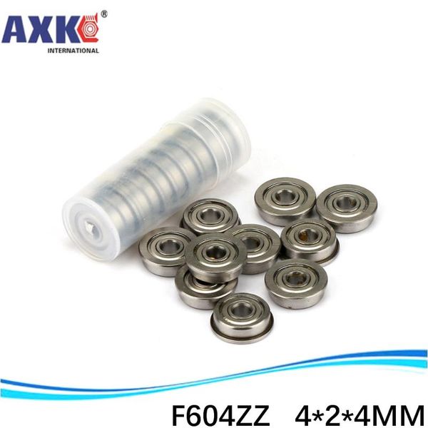 

bearings 10pcs flange bushing ball f604zz 4*12*4 mm