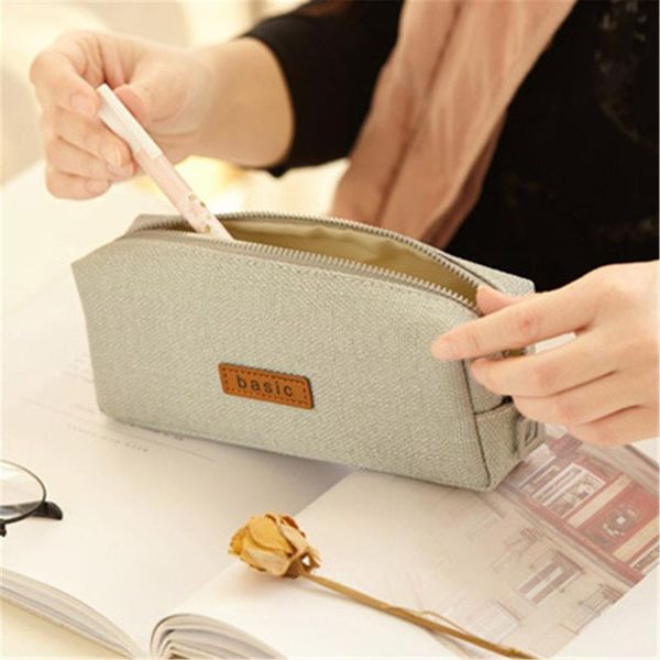 

storage bags student pencil case coin pouch cosmetic bag office stationery organizer cases