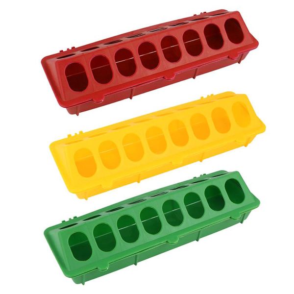 

dinnerware sets 3pcs chicken feeder for pigeon quail waste dispenser slot