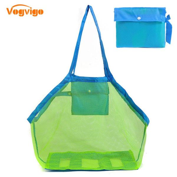 

shopping bags vogvigo foldable large capacity mesh tote green shoulder handbag pouch swimsuit storage organizer bolsas de mano