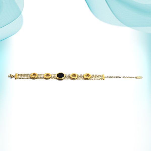 

2021 roman bracelet new fashion selling personality exquisite accessories birthday gifts paired bracelets for couples romantic charm ornamne, Golden;silver