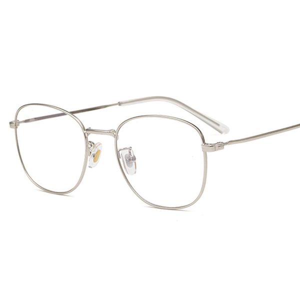 

fashion sunglasses frames men's retro-plain-light open-ball spectacle frame with metal spectacles for men and women, Black