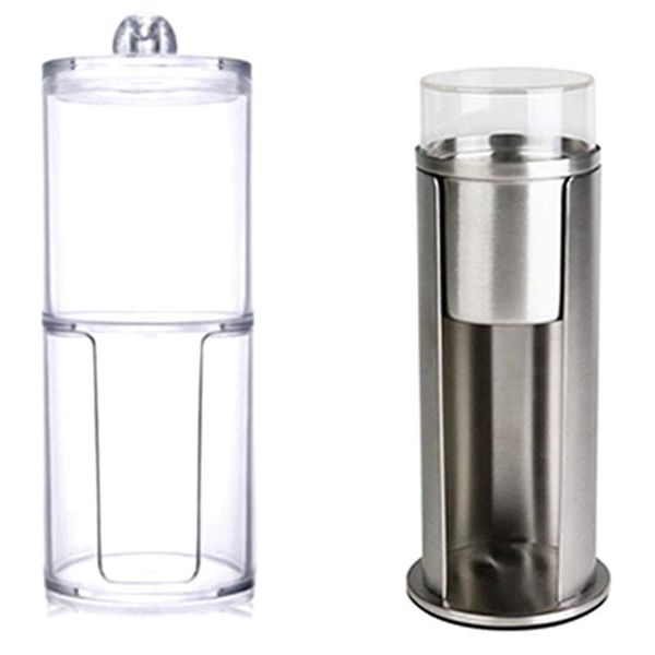 

storage boxes & bins 3 pcs for cotton pad container cosmetic organizer makeup box, 2 a & 1 b
