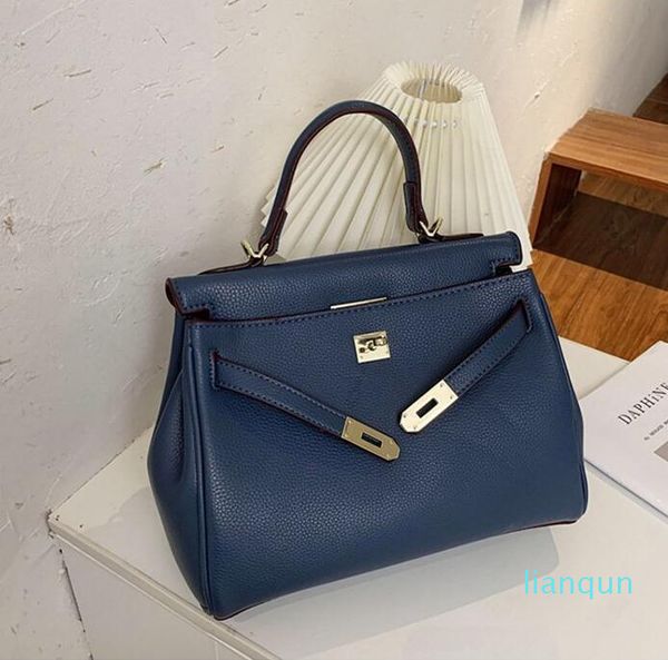 

wholesale women bags joker solid color womens shoulder bag fashion leather handbag elegant atmosphere lychee retro messenger handbags