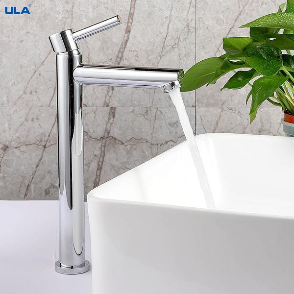 

bathroom sink faucets ula black/chrome faucet single handle tall basin wash tap toilet deck mounted