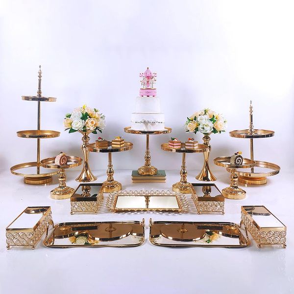 

other event & party supplies 6-16 pc european style crystal metal cupcake wedding cake stand rack set holiday displaytray