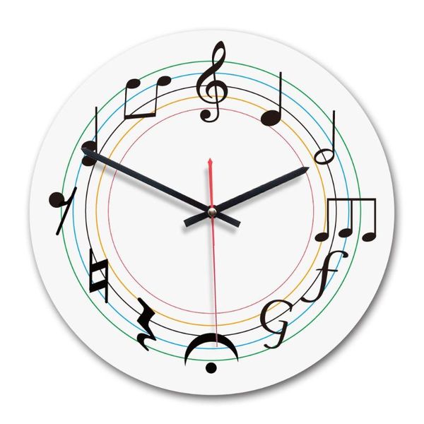 

wall clocks lovely clock wooden acrylic print silent round for living room office home decor