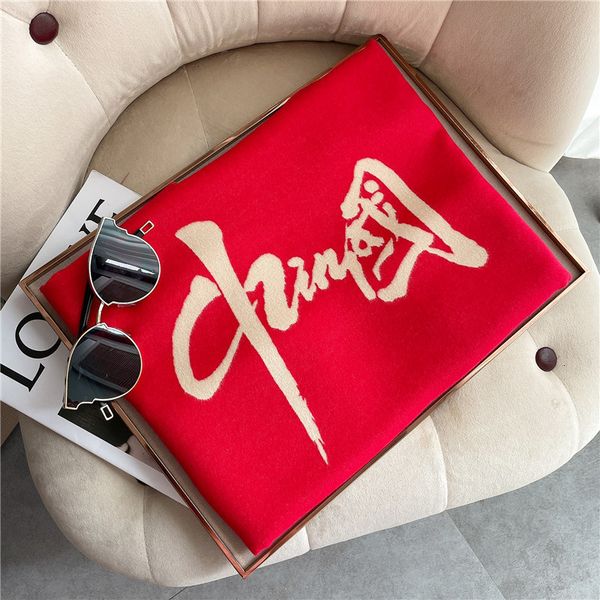 

tippet muffler scarf imitation cashmere scarf in autumn and winter chinese style double-sided two-color warm thickened shawl versatile long, Blue;gray