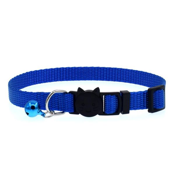 

cat collars & leads breakaway nylon collar with bell quick clasp kitten safety buckle adjustable small dogs cats neck strap pet supplies
