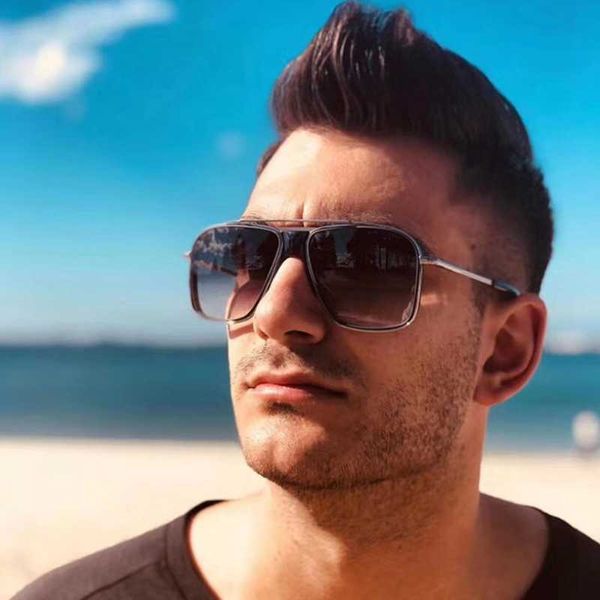 

sunglasses 2021 fashion luxury classic style gradient lens women men vintage brand design sun glasses tyj-66, White;black