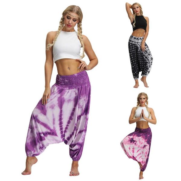 

women's leggings men women casual baggy boho harem pants summer loose trousers sport fitness workout gym sportwear, Black