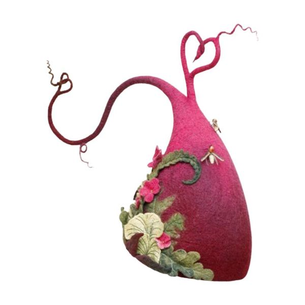 

party hats halloween witch handmade carnival felt hat for costume props fancy dress decor