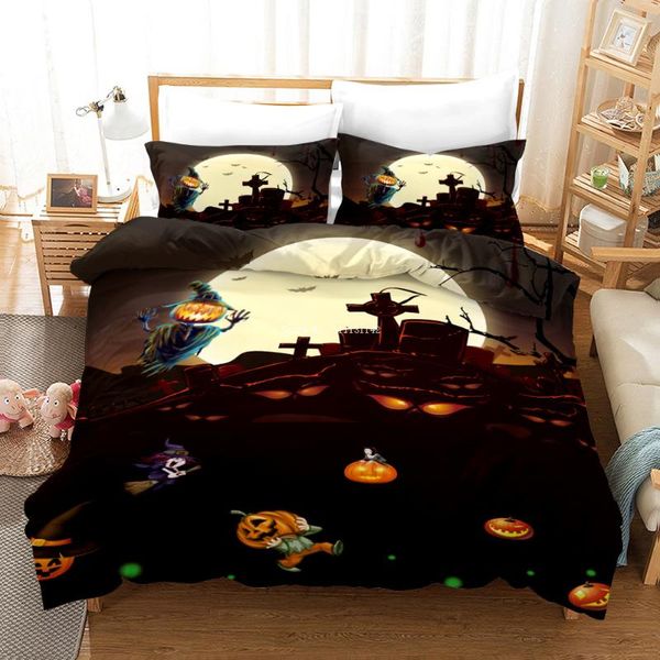 

bedding sets halloween print set children's bedroom decorative down quilt cover pillowcase a gift for children