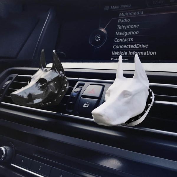 

car air freshener doberman dog fragrance accessories automobile interior perfume for auto outlet clip decoration lasting