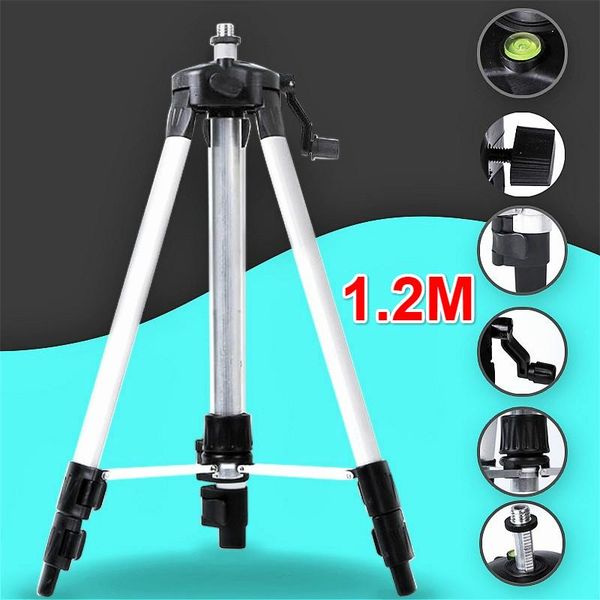 

tripods 1.2m laser level tripod adjustable height thicken aluminum stand for self leveling