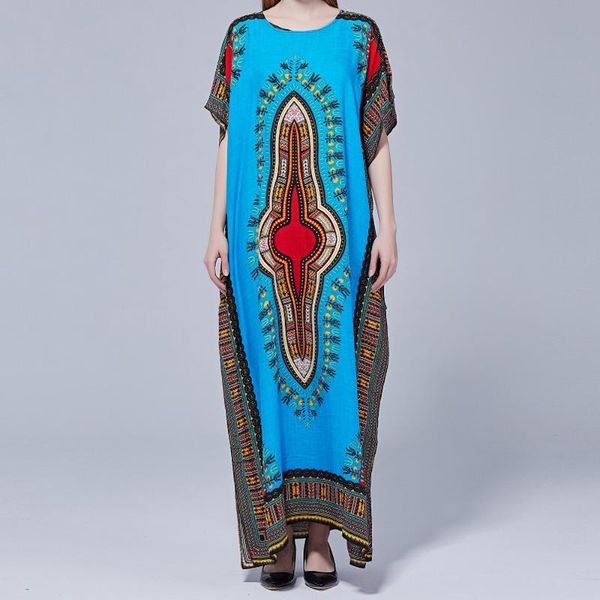 

ethnic clothing fashion african clothes for women latest pattern printed dashiki plus size daily garment casual summer maxi dress, Red