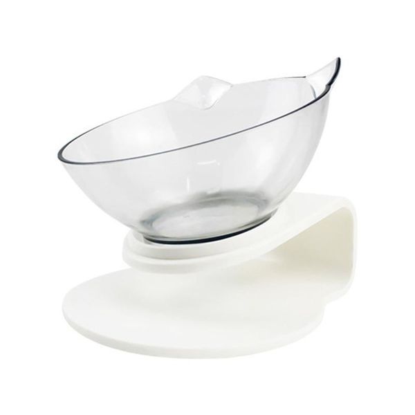 

cat bowls & feeders double 15 degree basin oblique bevel bowl non-slip pet and dog rice protection spine food storage