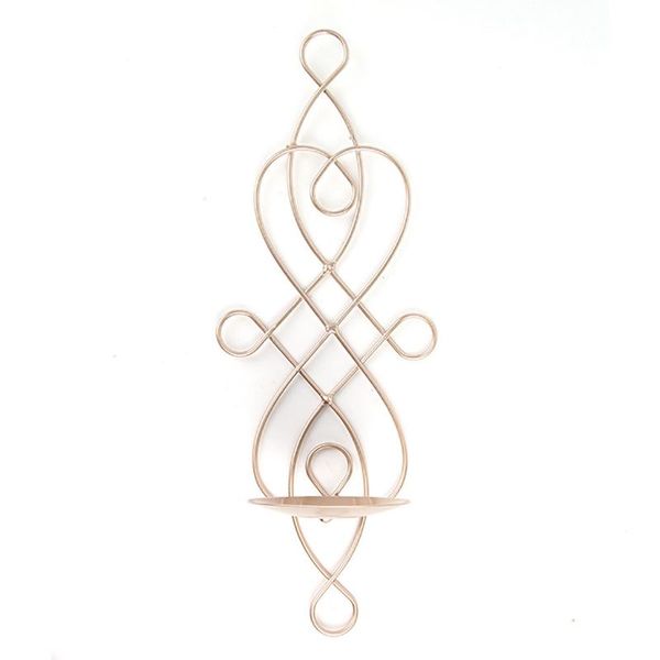 

candle holders au -metal iron candlestick hanging wall sconce holder home decor ornaments(random color)