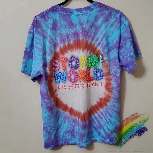 

men's t-shirts t shirts ss astroworld travis scott cactus jack stormi 2 party tie dye tee men women -quality summer style t-s ggzj, White;black