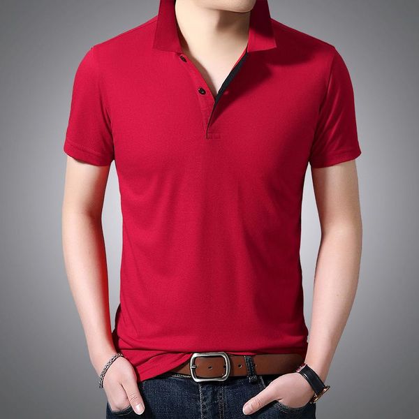 

men's polos 2021 high quantity men shirt summer shorts sleeve business clothes luxury tee, White;black