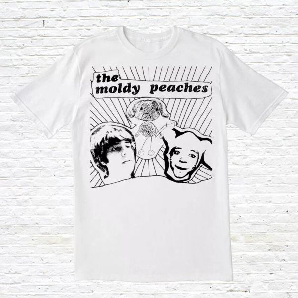 

the moldy peaches t-shirt, White;black